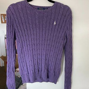 vintage ralph lauren cableknit sweater
